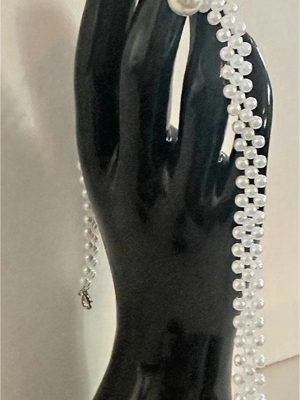 Pearl Beaded Necklace in White